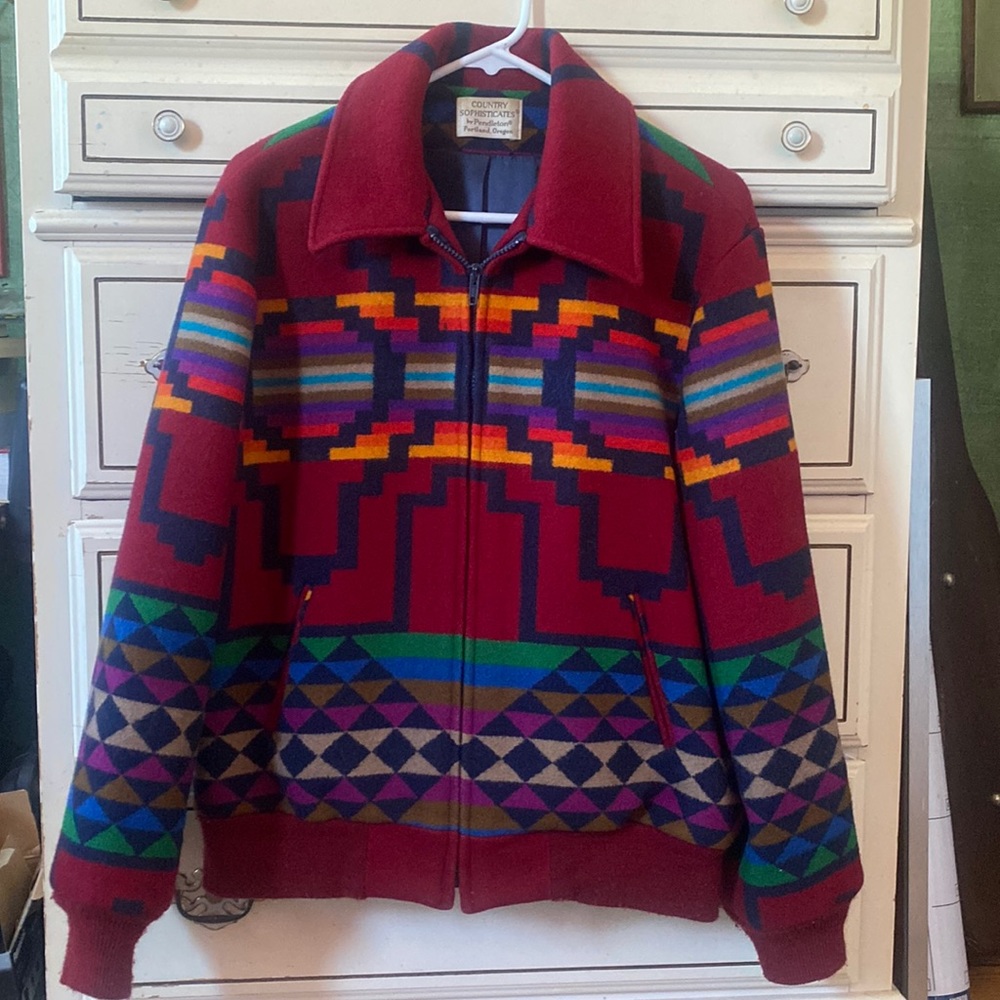 Rare vintage Pendleton Aztec Southwestern Bomber Jacket men’s medium $250